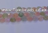 CMG256 15.5 inches 16mm faceted coin morganite beads