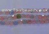 CMG261 15.5 inches 14*14mm faceted square morganite beads