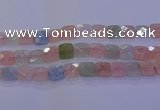CMG262 15.5 inches 16*16mm faceted square morganite beads