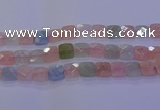 CMG262 15.5 inches 16*16mm faceted square morganite beads