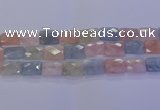 CMG281 15.5 inches 15*20mm faceted rectangle morganite beads