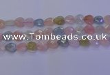 CMG284 15.5 inches 12*12mm faceted heart morganite beads