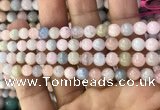 CMG330 15.5 inches 6mm round morganite beads wholesale