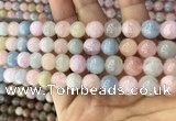 CMG338 15.5 inches 10mm round natural morganite beads