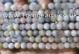 CMG386 15.5 inches 6mm faceted round morganite beads wholesale