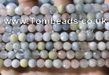 CMG386 15.5 inches 6mm faceted round morganite beads wholesale