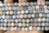 CMG420 15.5 inches 6mm round natural morganite gemstone beads