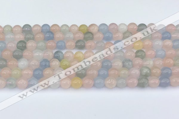 CMG430 15.5 inches 7mm round morganite beads wholesale