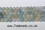 CMG442 15.5 inches 10mm round morganite gemstone beads wholesale