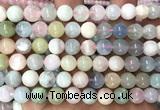CMG517 15 inches 9mm round morganite gemstone beads
