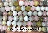 CMG518 15 inches 10mm round morganite gemstone beads