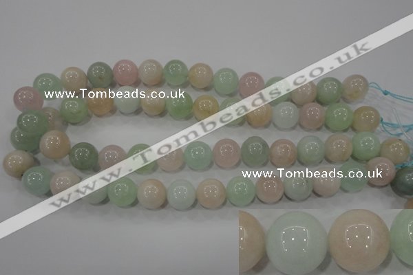 CMG55 15.5 inches 14mm round natural morganite beads wholesale