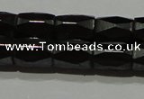 CMH105 15.5 inches 5*8mm faceted tube magnetic hematite beads