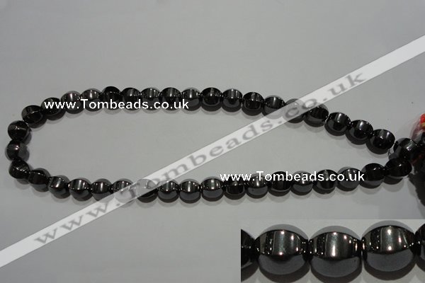 CMH130 15.5 inches 10*10mm pumpkin magnetic hematite beads