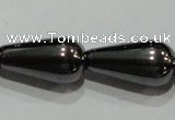 CMH140 15.5 inches 8*16mm teardrop magnetic hematite beads