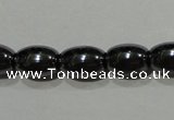 CMH146 15.5 inches 5*8mm rice magnetic hematite beads wholesale