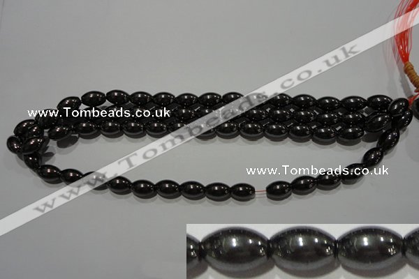 CMH149 15.5 inches 8*12mm rice magnetic hematite beads wholesale