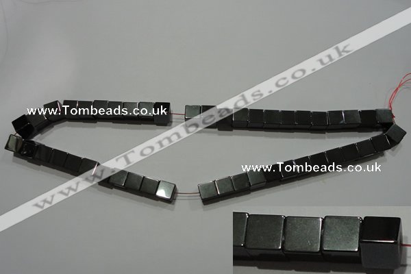 CMH161 15.5 inches 8*8mm cube magnetic hematite beads wholesale