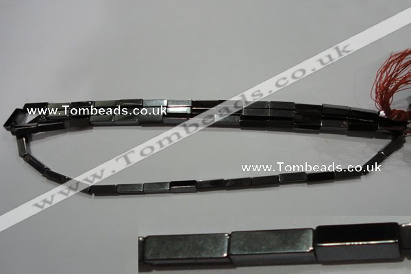 CMH164 15.5 inches 4*13mm cuboid magnetic hematite beads