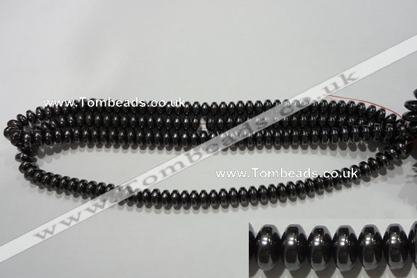 CMH167 15.5 inches 5*8mm rondelle magnetic hematite beads