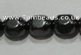 CMH169 15.5 inches 6*8mm lantern magnetic hematite beads