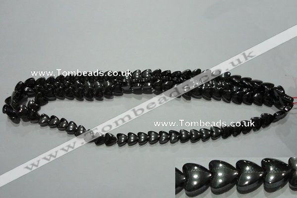 CMH172 15.5 inches 8*8mm heart magnetic hematite beads wholesale