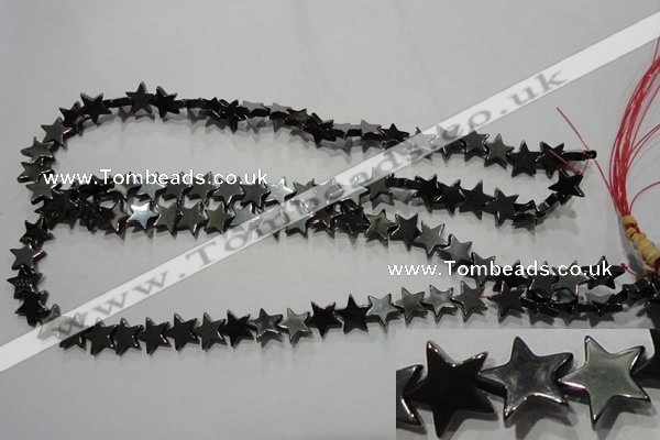 CMH177 15.5 inches 10*10mm star magnetic hematite beads wholesale