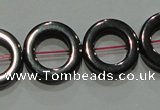 CMH179 15.5 inches 12mm donut magnetic hematite beads wholesale