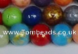 CMJ1013 15.5 inches 10mm round mixed Mashan jade beads wholesale