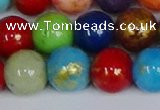 CMJ1014 15.5 inches 12mm round mixed Mashan jade beads wholesale