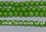 CMJ113 15.5 inches 4mm round Mashan jade beads wholesale