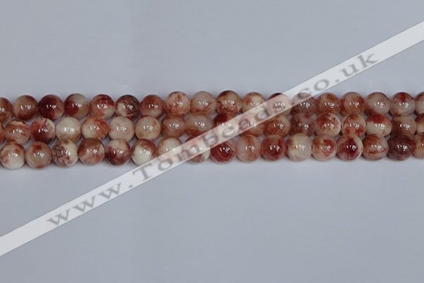 CMJ1166 15.5 inches 8mm round jade beads wholesale