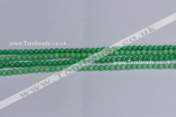 CMJ127 15.5 inches 4mm round Mashan jade beads wholesale