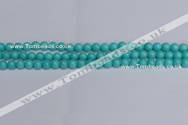 CMJ192 15.5 inches 8mm round Mashan jade beads wholesale