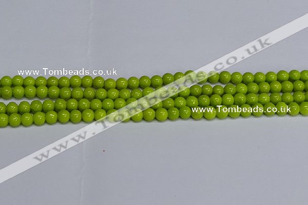 CMJ219 15.5 inches 6mm round Mashan jade beads wholesale