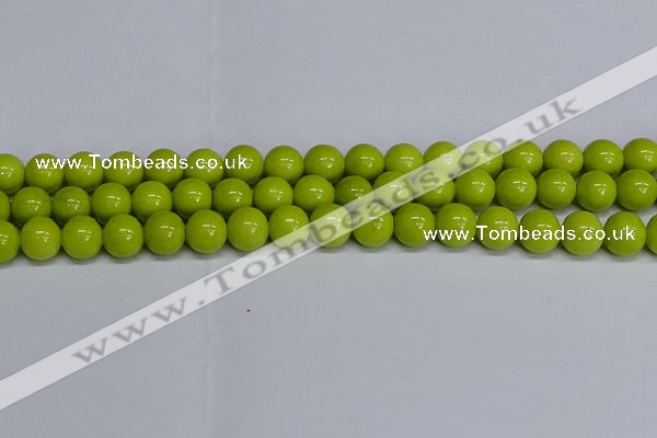 CMJ222 15.5 inches 12mm round Mashan jade beads wholesale