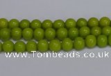 CMJ267 15.5 inches 4mm round Mashan jade beads wholesale