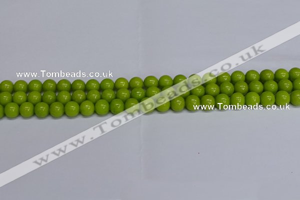 CMJ269 15.5 inches 8mm round Mashan jade beads wholesale