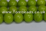 CMJ270 15.5 inches 10mm round Mashan jade beads wholesale