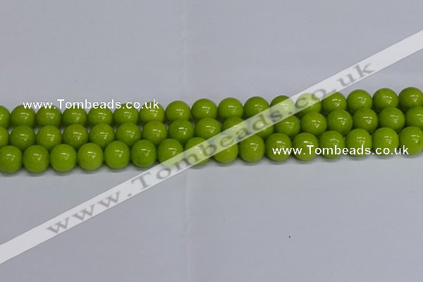 CMJ271 15.5 inches 12mm round Mashan jade beads wholesale