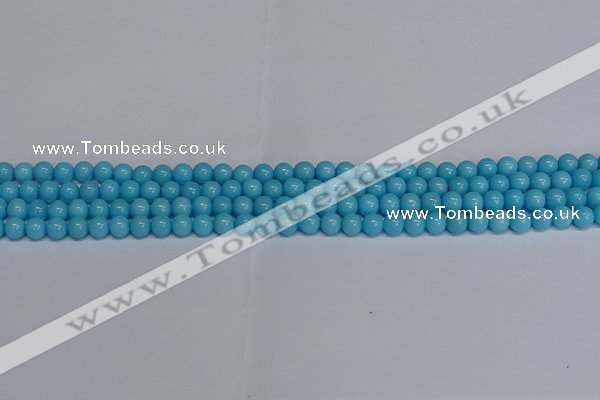 CMJ274 15.5 inches 4mm round Mashan jade beads wholesale