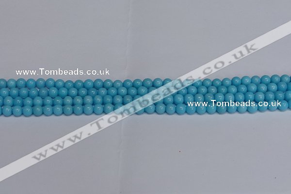 CMJ274 15.5 inches 4mm round Mashan jade beads wholesale