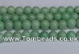 CMJ281 15.5 inches 4mm round Mashan jade beads wholesale