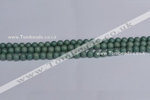 CMJ283 15.5 inches 8mm round Mashan jade beads wholesale