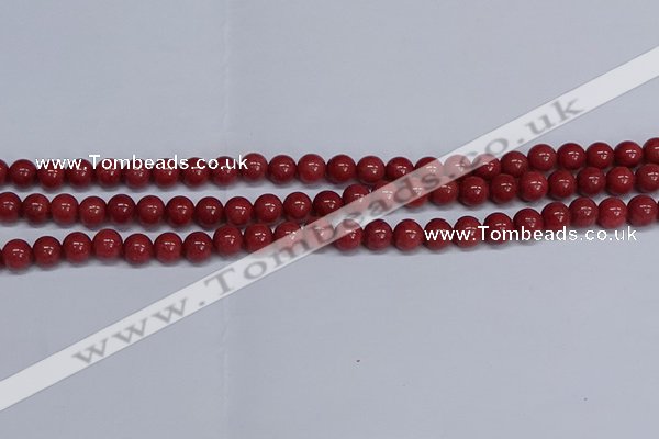 CMJ318 15.5 inches 8mm round Mashan jade beads wholesale