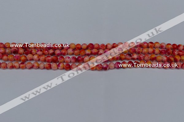 CMJ400 15.5 inches 4mm round rainbow jade beads wholesale