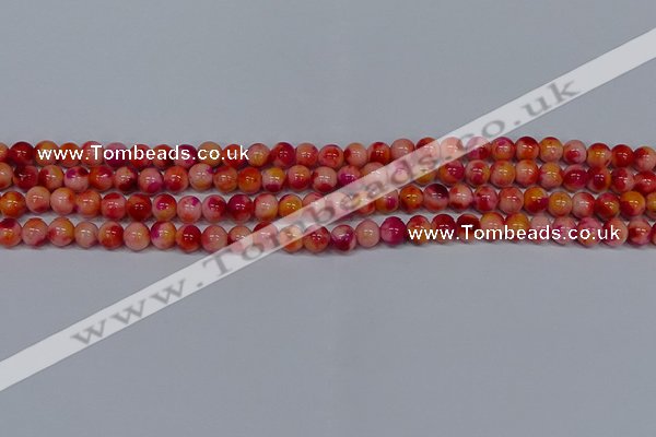 CMJ401 15.5 inches 6mm round rainbow jade beads wholesale