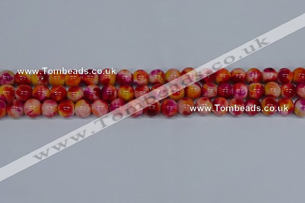 CMJ403 15.5 inches 10mm round rainbow jade beads wholesale