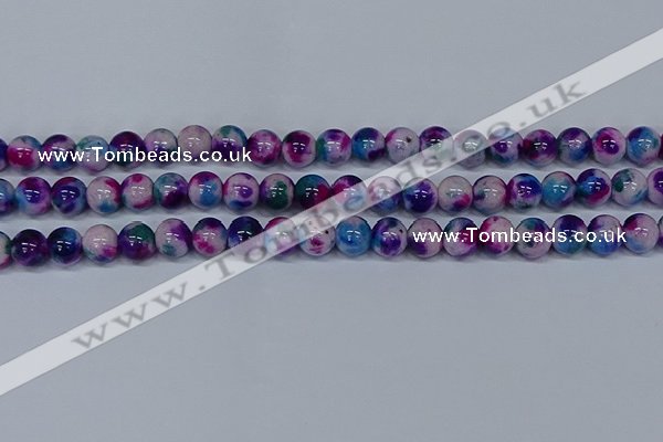 CMJ410 15.5 inches 10mm round rainbow jade beads wholesale