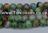 CMJ415 15.5 inches 6mm round rainbow jade beads wholesale